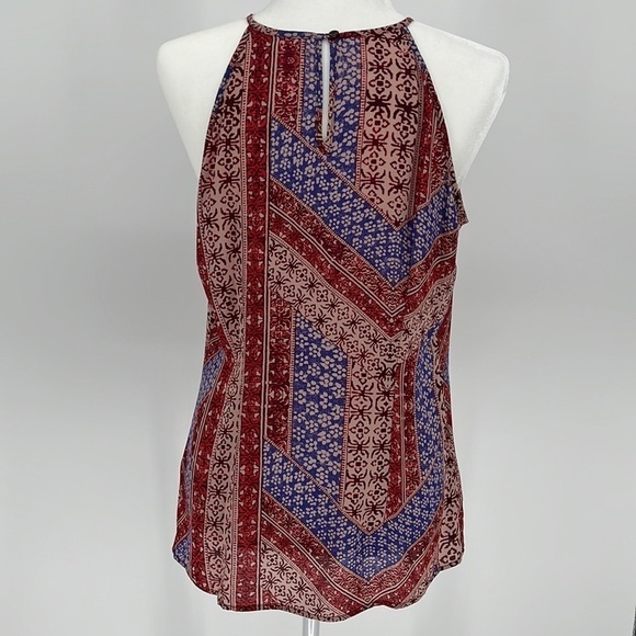 Violet & Claire Halter Top Red Blue Size Medium - Picture 4 of 9